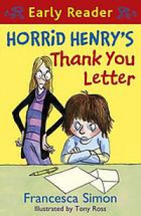 Horrid Henry's thank you letter